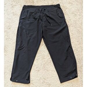 Paskho Spotlight Minimalist Travel Pants Womens Sz XXL Stretch Lightweight Black